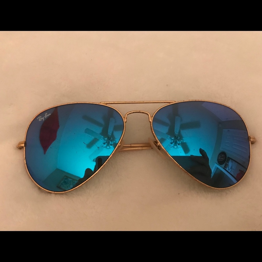 Reflective ray ban aviators
